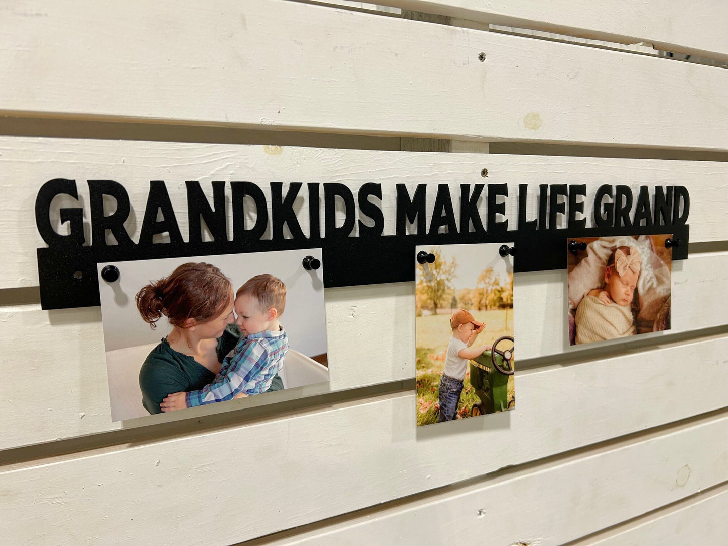 Grandkids Make Life Grand Magnetic Photo Display - Inventory Sale