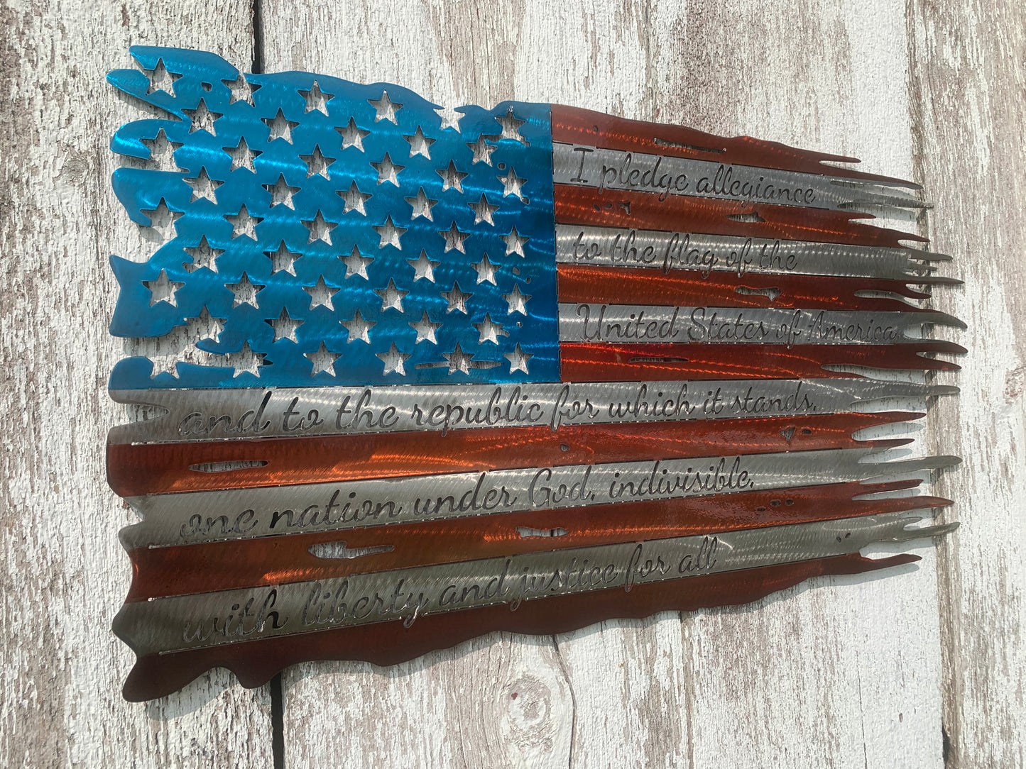 Distressed Pledge Flag