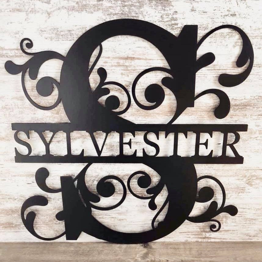 Split Scroll Monogram