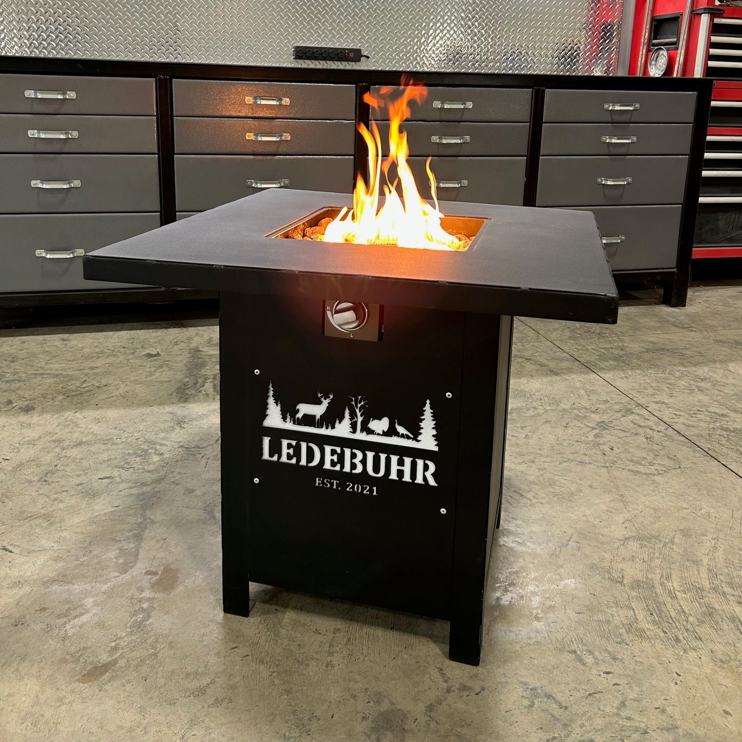 Personalized Heavy-Duty Propane Fire Table