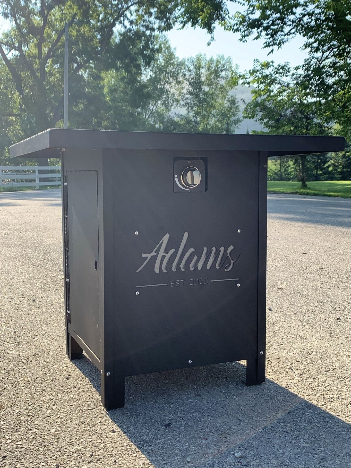 Personalized Heavy-Duty Propane Fire Table