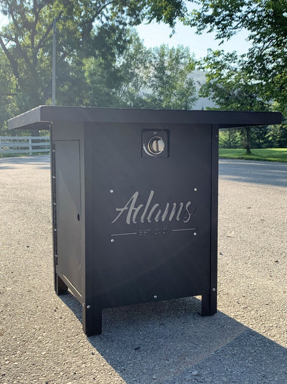 Personalized Heavy-Duty Propane Fire Table