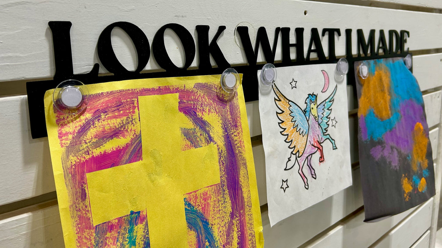 Look What I Made Magnetic Display for Children's Artwork