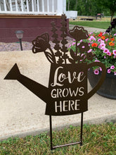 Load image into Gallery viewer, Love Grows Here Watering Can
