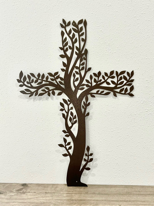 Olive Tree Cross