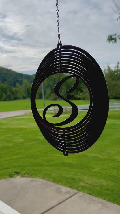 Personalized Initial Wind Spinner