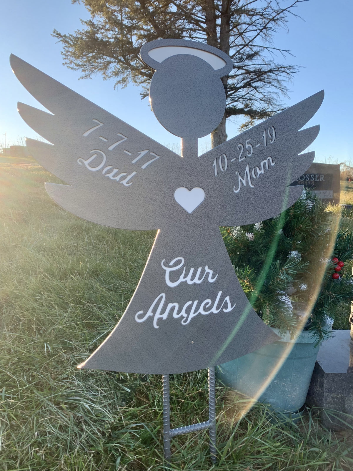 Personalized Angel Sign - Memorial Gift – Remarkable Metalworks
