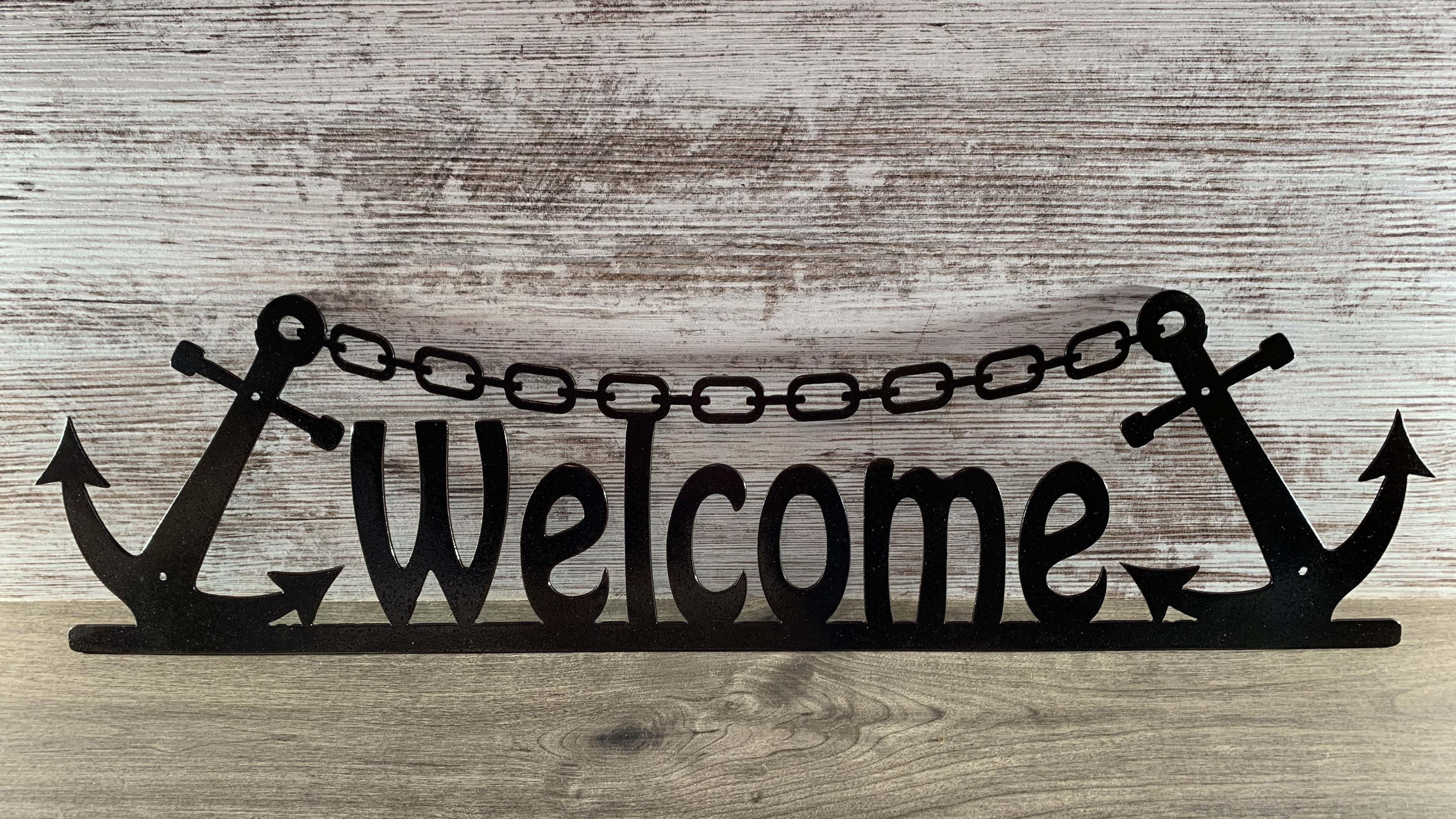 Anchor Welcome Sign – Remarkable Metalworks