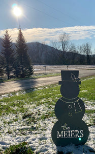 Personalized Tall Snowman