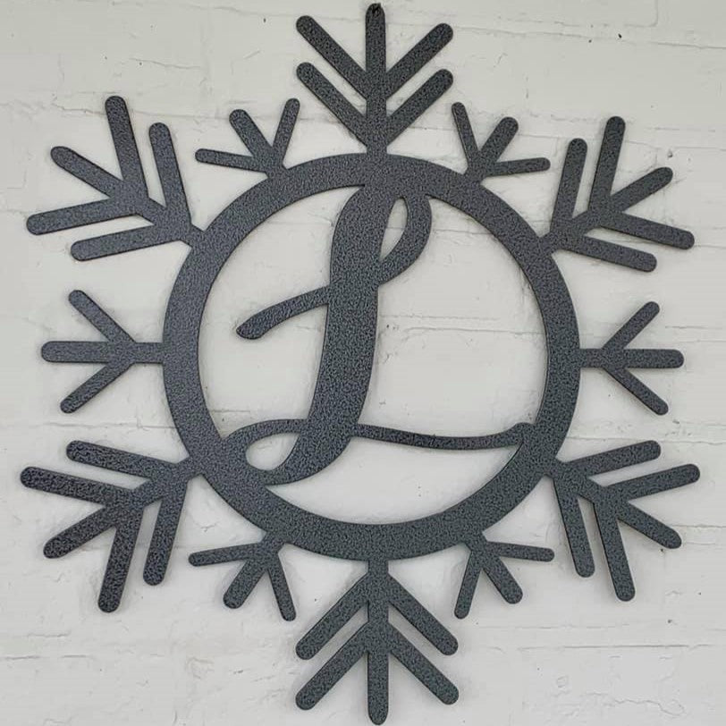 Snowflake Monogram, snowflake decor, farmhouse christmas