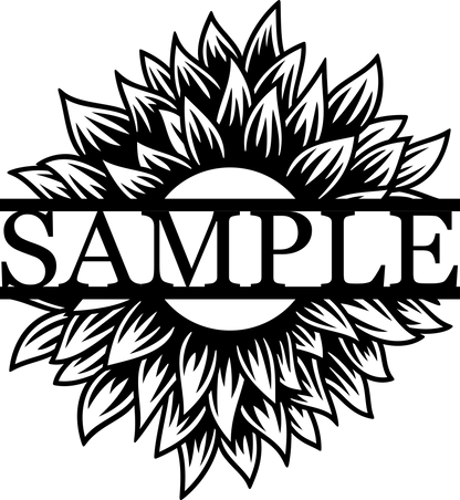 Sunflower Monogram