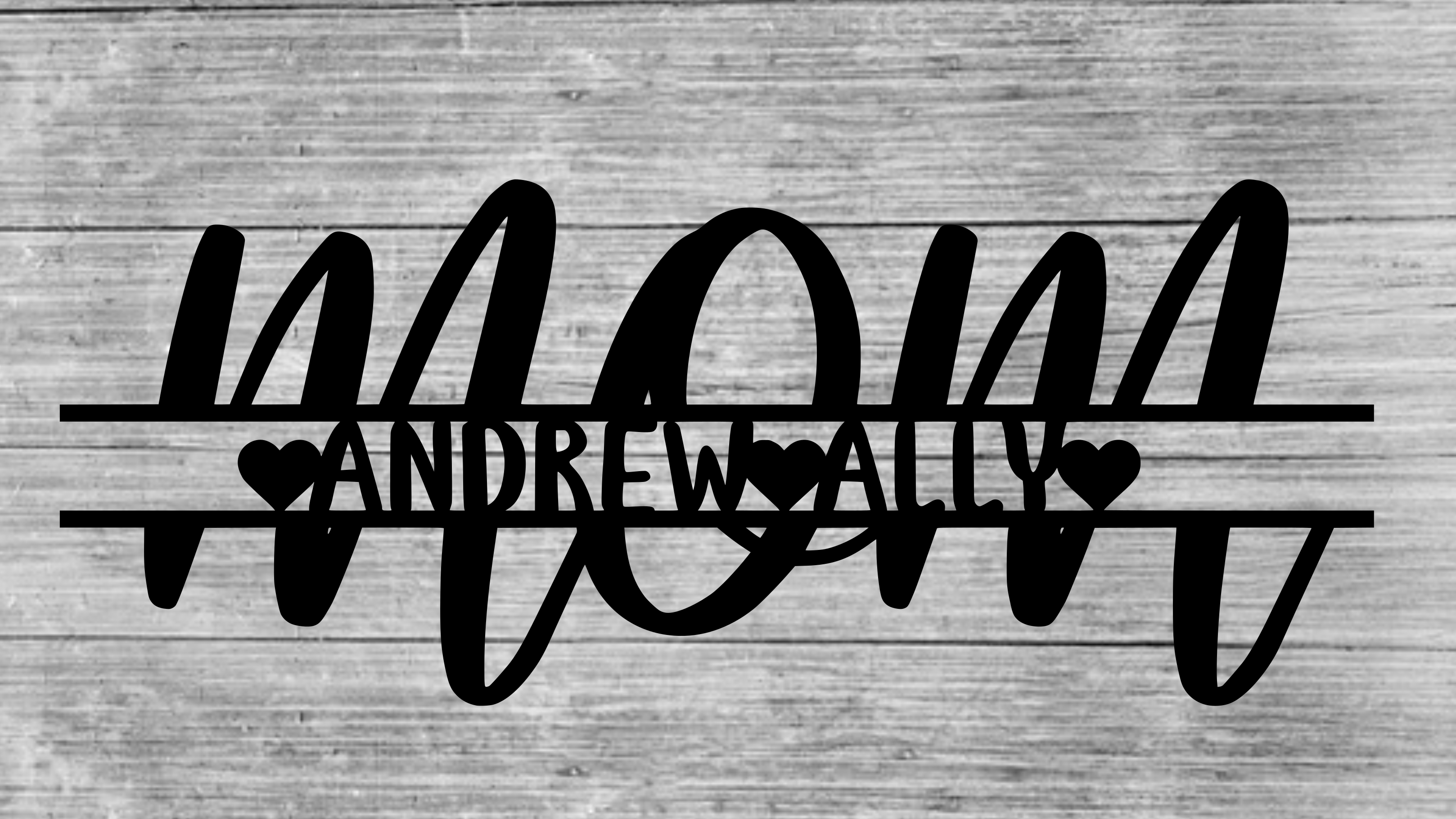 Mom Type Sign Personalized Mom Sign – Remarkable Metalworks