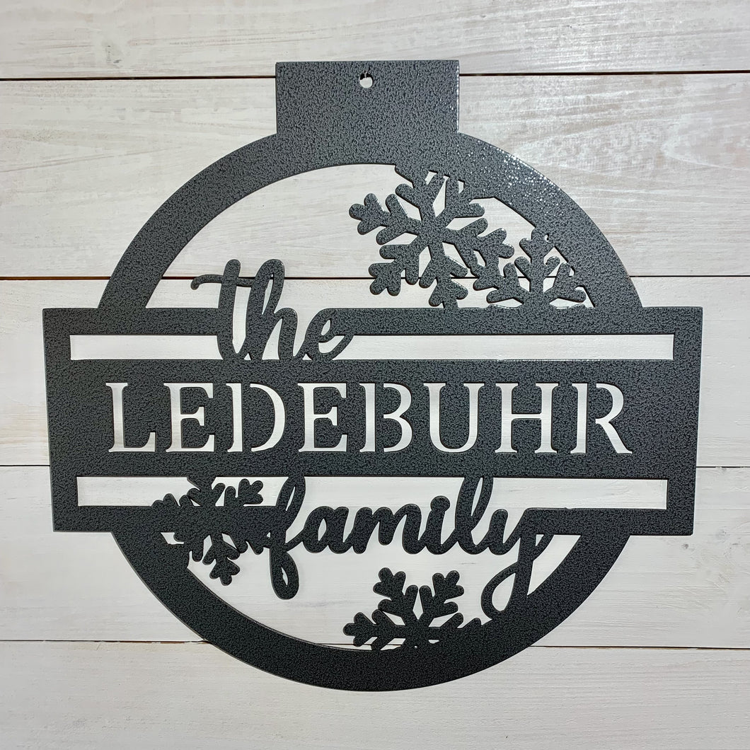 Personalized Ornament Sign