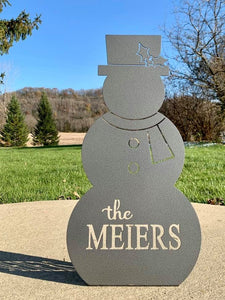 Personalized Tall Snowman