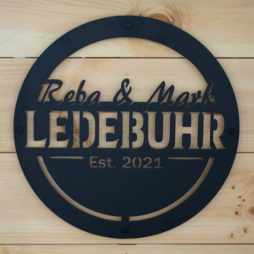 Personalized Couple's Sign